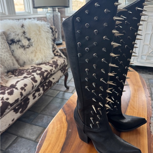 Wicked Memories Spiked Cowboy Boots - Picture 2 of 4